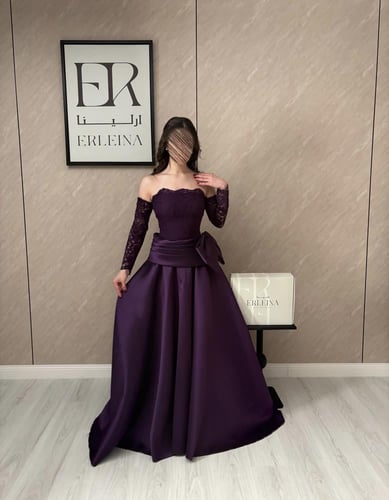 فستان كاف دانتيل موف