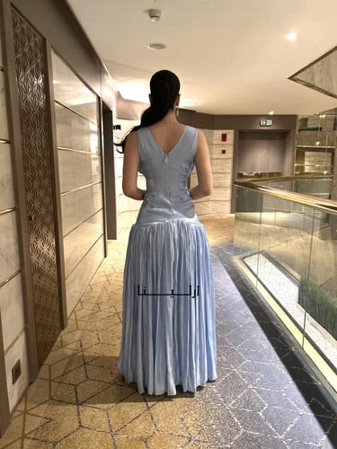 فستان كرنكل سماوي