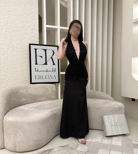 فستان نبذه اسود