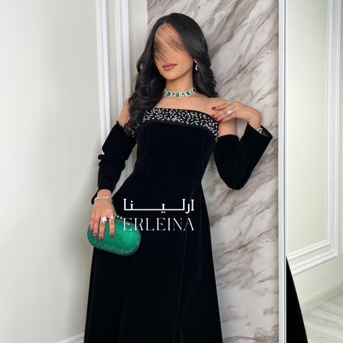 فستان شموه اسود