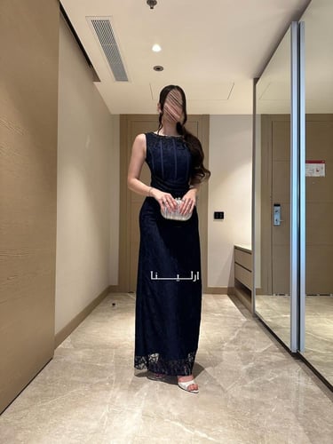 فستان نيلان كحلي