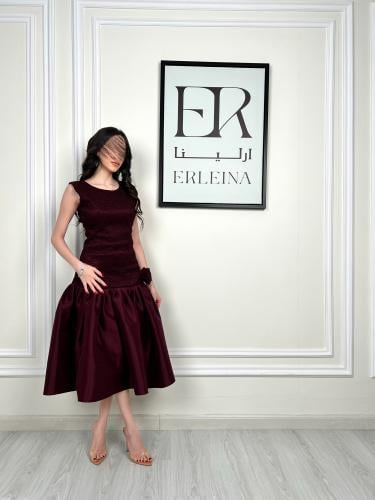 فستان ماريفا برغندي