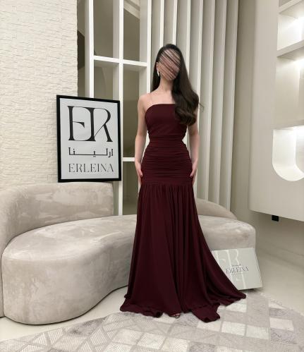 فستان بيما برغندي