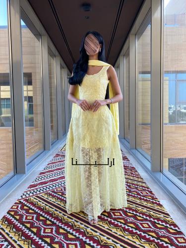 فستان ترف ليموني