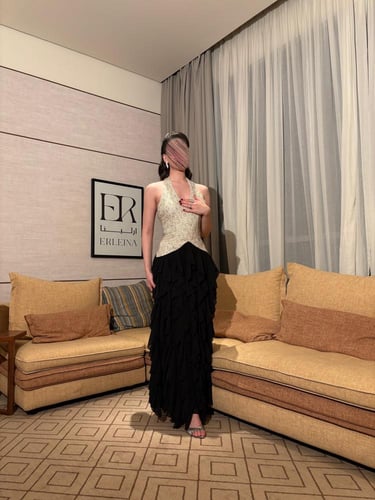 فستان ميجو ترتر اسود