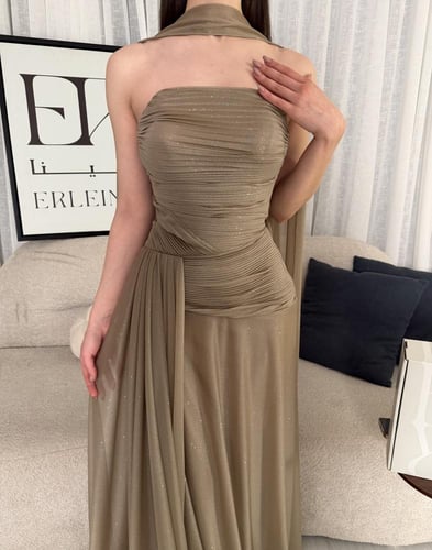 فستان لومي رملي