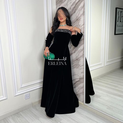فستان شموه اسود