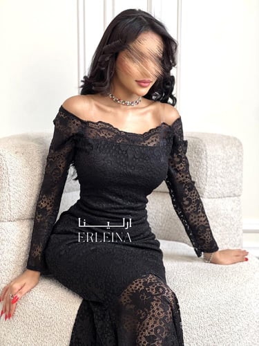 فستان جنين اسود