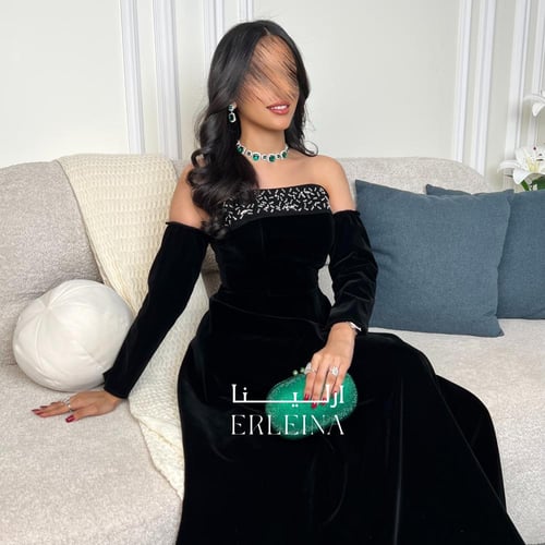 فستان شموه اسود