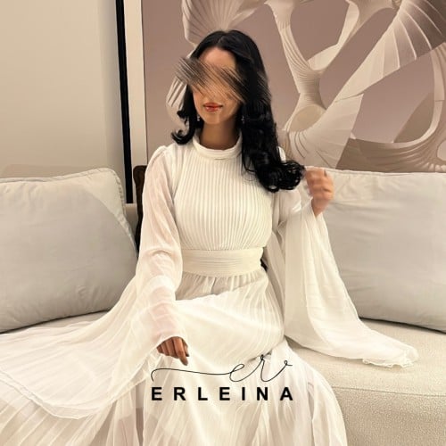 فستان ايلان ابيض