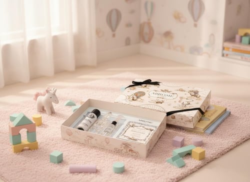 هدية مواليد وأطفال مسك باودر