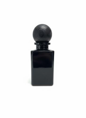 12 bottles, square-shaped, 50ml, black