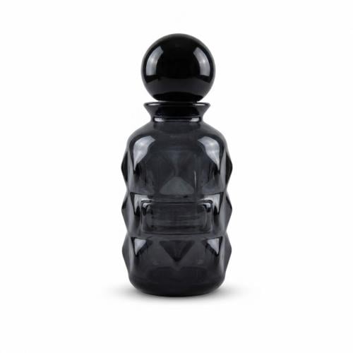 12 bottles 100 ml - black transparent