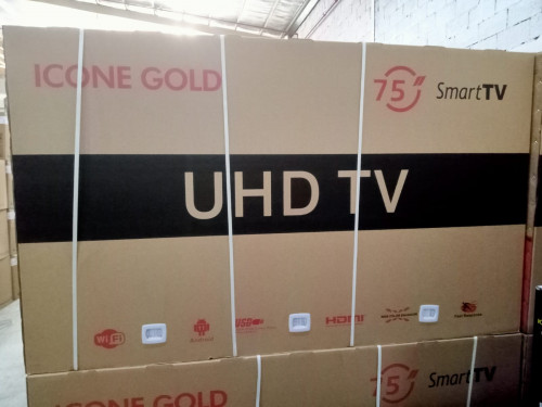 شاشة ايكون جولد 75 بوصه اسمارت فور كي