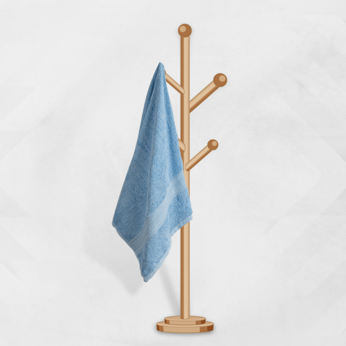 منشفة قطن امريكي زرقاء 140×70