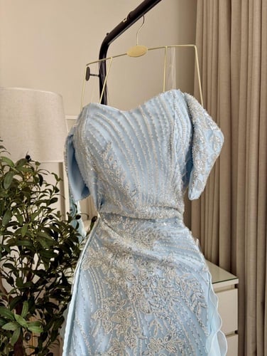 فستان بيبي بلو سهره جازار وتل خرز