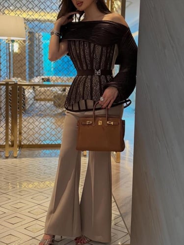 طقم عيد بني انيق