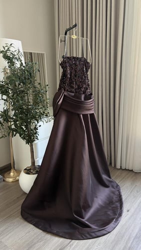 فستان سهره بني ميكادو وترتر