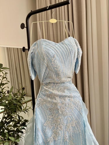 فستان بيبي بلو سهره جازار وتل خرز