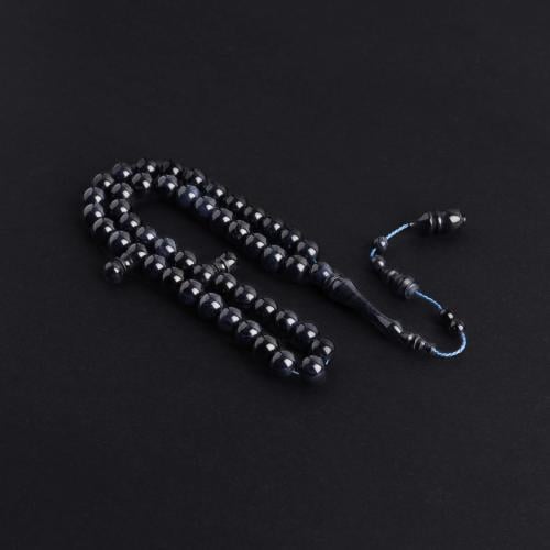 سبحة بكلايت كحلي لامع