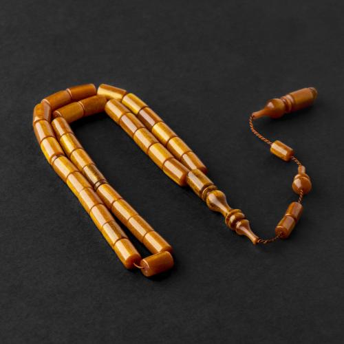 سبحة بكلايت أصفر ذهبي