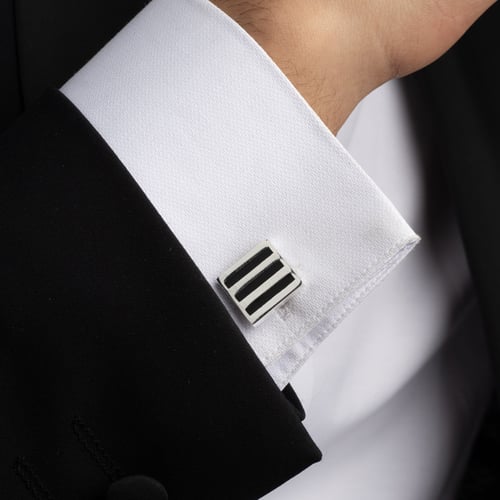 كبك رجالي فضة منحوت