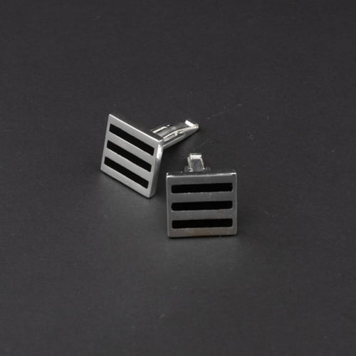 كبك رجالي فضة منحوت