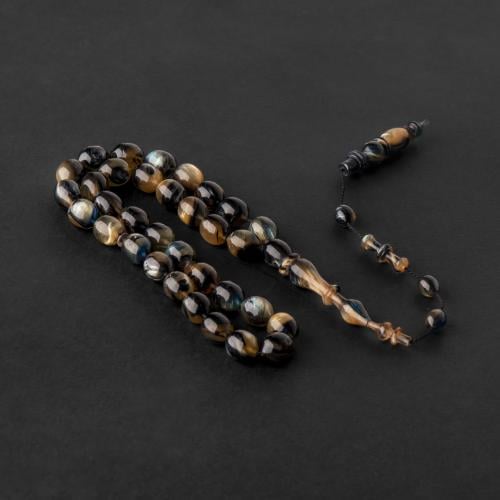 سبحة بكلايت أسود ذهبي