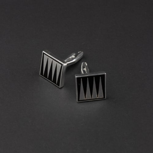 كبك رجالي فضة مع تصميم فخم