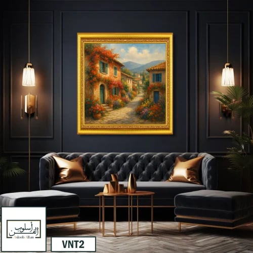 VNT2 لوحة ممر القرية المزهر