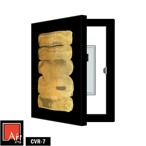 CVR7 لوحة خزانة مخفية بالأسود والذهبي