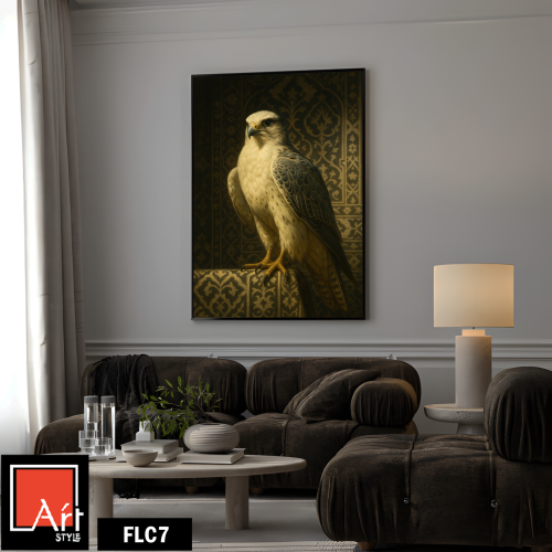 FLC7 لوحة صقر، فخامة، لمسة كلاسيكية.