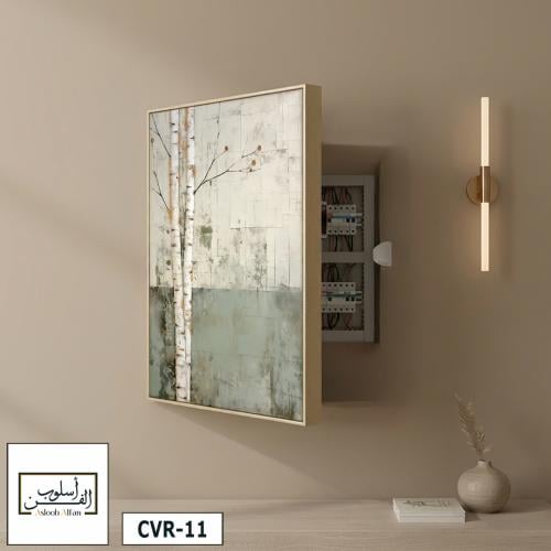 CVR11 لوحة خزانة مخفية، أشجار البتولا