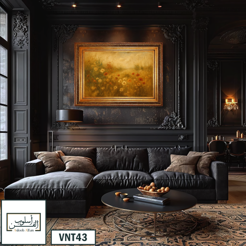 VNT43 لوحة حقل الذهب العتيق