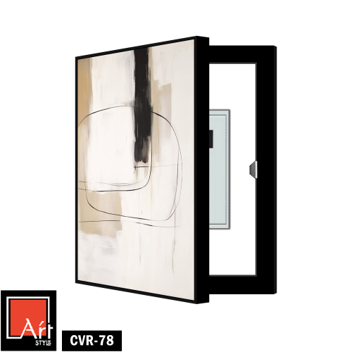 CVR78 لوحة تجريدية بخطوط هندسية أنيقة