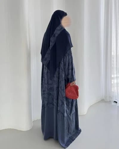 حرير تركي طبيعي كحلي