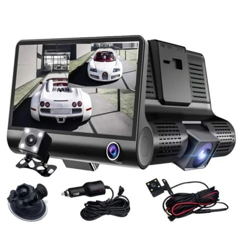 داش كام 3 في 1 أمامي و خلفي وداخلي بشاشة بجودة 108...