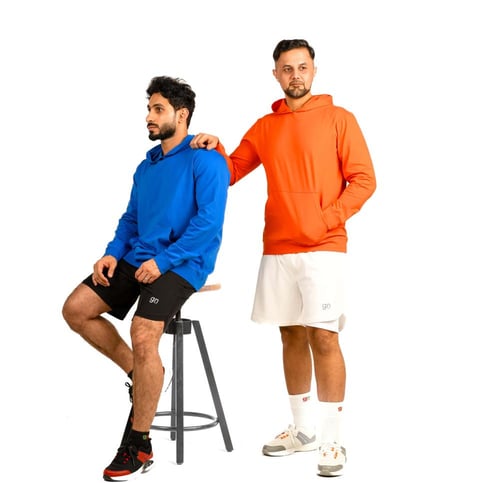 هودي رجالي جرين سبورت 4008OMRG - برتقالي