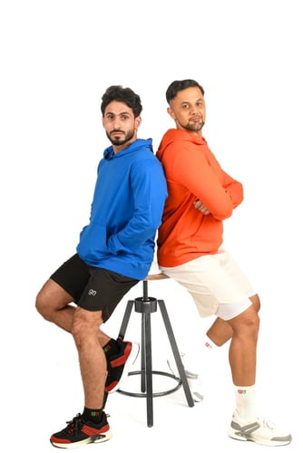 هودي رجالي جرين سبورت 4008OMRG - برتقالي