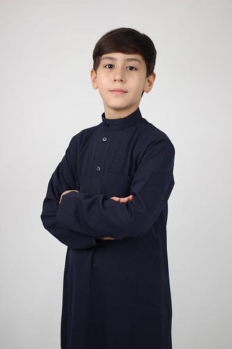 ثوب شتوي ولادي سادة D63M