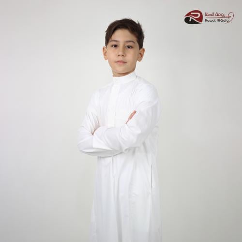 ثوب عادي ولادي سكري سادة D19C