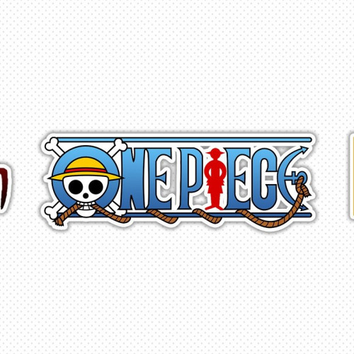 One piece logo sticker