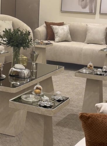 طاولة طقم بديل رخام