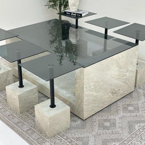 طقم بديل رخام عصري