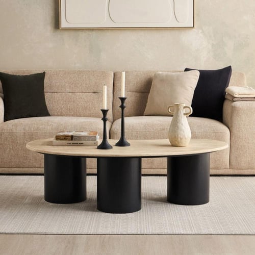 طاولة قهوة رخام ترفتنيو