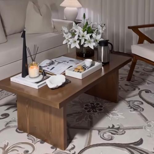 طاولة قهوة خشب سويدي