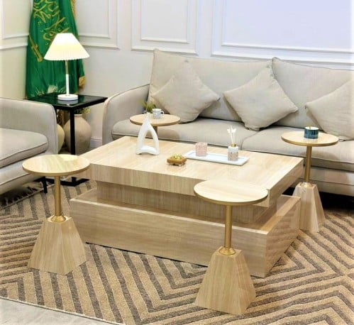 طقم طاولات ضيافة بديل الرخام