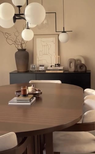 طاولة طعام خشب 6 كراسي