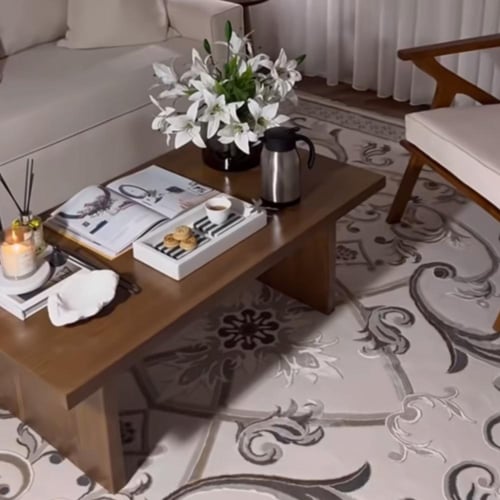 طاولة قهوة خشب سويدي