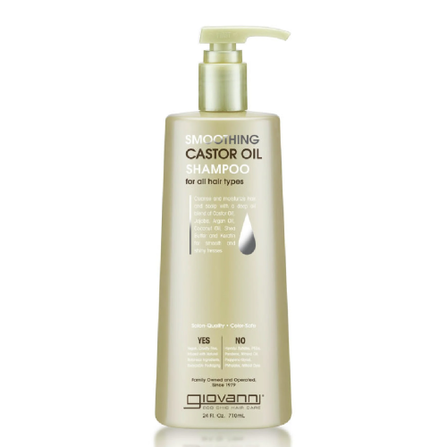 جيوفاني شامبو بزيت الخروع للتنعيم لجميع أنواع الشع...